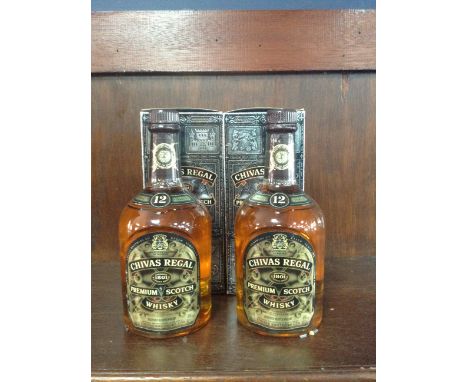 CHIVAS REGAL AGED 12 YEARS (2) Blended Scotch Whisky 70cl, 40% volume, in carton. Two bottles.