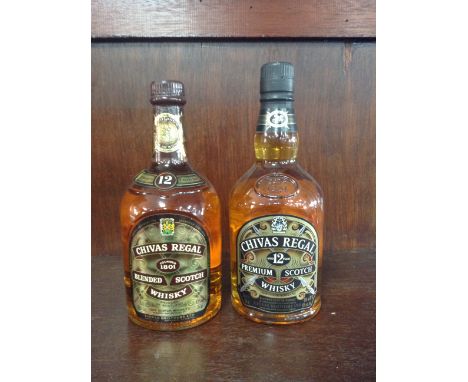 CHIVAS REGAL AGED 12 YEARS Blended Scotch Whisky 70cl, 40% volume. CHIVAS REGAL AGED 12 YEARS Blended Scotch Whisky 75cl, 43%