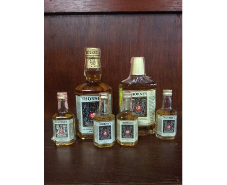THORNE'S 12 YEARS OLD Blended Scotch Whisky 4/5 pint, 86.8° proof. THORNE'S 10 YEARS OLD Blended Scotch Whisky 1/2 pint, 86.6