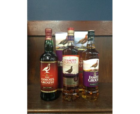NAKED GROUSE Blended Malt Scotch Whisky 70cl, 40% volume. FAMOUS GROUSE AGED 18 YEARS Blended Malt Scotch Whisky 700ml, 43% v