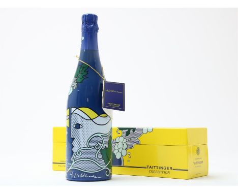 Taittinger "Collection", Vintage Champagne, ontwerp Roy Lichtenstein, 1985, met documentatie en orignele doos.