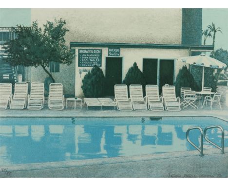 Johannes Paul "Jean Paul" Vroom (1922-2006)Zwembad, "Six American Landscapes. Dedicated to Edward Hopper (Master of Light)", 