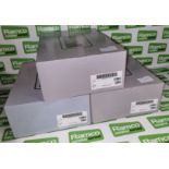 3x pairs of Magnum indoor trainers - White - size 7M