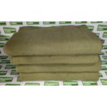 4x British Forces Blanket - Green - approx. size 2100mm x 1700mm