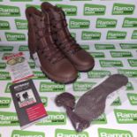 Altberg defender combat boots (BCHL) high liability - Brown leather - size 13 - fitting L