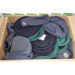 130x British Forces berets - mixed types - mixed sizes
