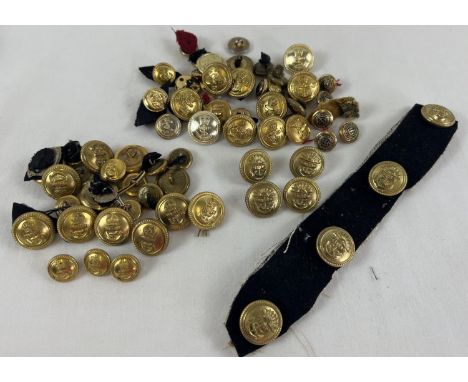 A quantity of assorted vintage Naval buttons, in varying styles and sizes. To include examples by Firmin, Gieves Ltd and Gaun