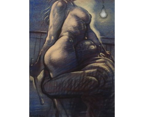 •PETER HOWSON OBE (Scottish b. 1958) TORTURED PLEASURE Pastel, signed, 29 x 21.5cm (11 1/2 x 8 1/2")