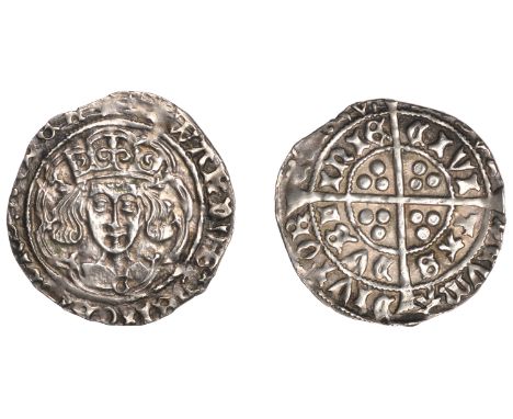 Edward IV (Second reign, 1471-1483), Light Cross and Pellets coinage (c.1473-8), Groat, Dublin, mm. uncertain, g on breast, n