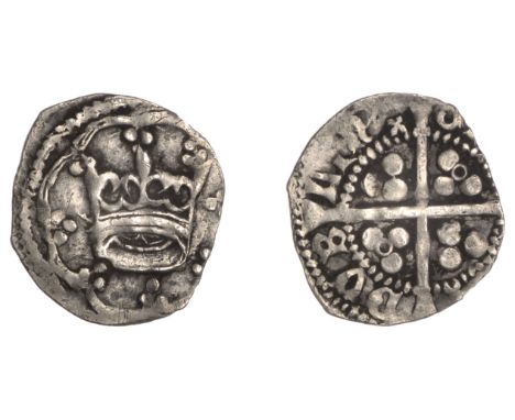 Edward IV (First reign, 1461-1470), First Crown coinage (c.1460-62), Penny, Dublin, large crown, eight-arc tressure with thre