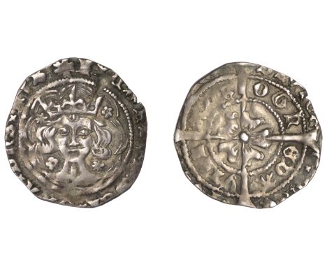 Richard III (1483-1485), Suns and Roses Coinage, Groat, Drogheda, mm. cross/rose, bust facing, sun and rose by crown, rose an