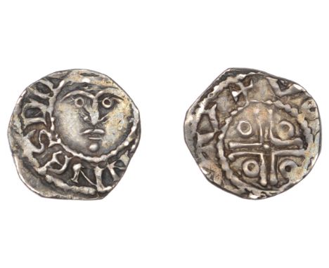 John (as Lord, 1172-1199), Second coinage, Halfpenny, type IIa, Dublin, Huge, vg[–]dvv, legend ends do[–], 0.76g/8h (O’Sulliv