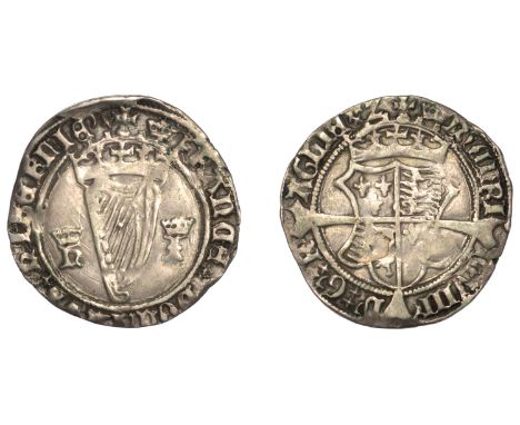 Henry VIII (1509-1547), First Harp issue (1534-40), Groat, mm. crown, hi (Jane Seymour), 2.42g/7h (S 6473; DF 202). A few sli
