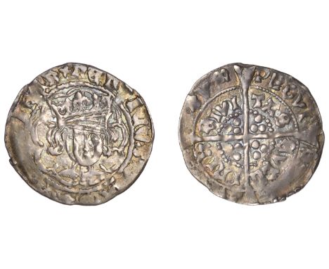 Henry VII (1485-1509), Late Portrait issues (c. 1496-1505), Groat, Dublin, type I, large bust with open crown and within fleu