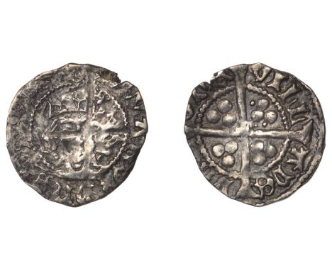 Edward IV (Second reign, 1471-1483), Light Cross and Pellets coinage (c.1473-8), Penny, Drogheda, [ – ]ward dns [ –– ], pelle