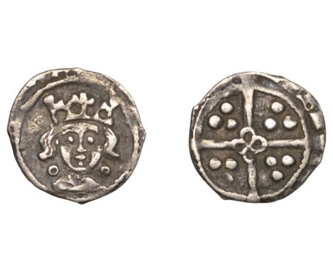 Richard III (1483-1485), Light Cross and Pellets coinage, Penny, Waterford, annulets at neck, rev. quatrefoil in centre of cr