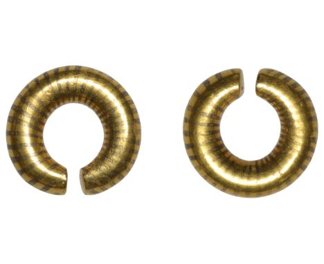 First Millennium BC, Ring Money, a small, solid penannular plain gold band of banded metal with flattened ends, 4.49g, 15mm (
