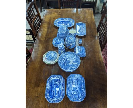 A quantity of Spode Italian Tablewares, to comprise, Loving Cup, Bowl, six Sandwich Plates, six Side Plates, four Serving Dis