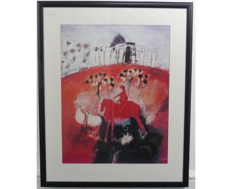 Leo McDowell (British, 1936-2011), two prints in colours, framed and glazed, together with a monochrome marine lithograph aft