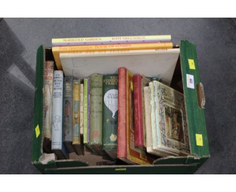 Box of vintage and later children's books, Tinka and His Friends printed by Nelson, Kate Greenaway Book of Games and Marigold