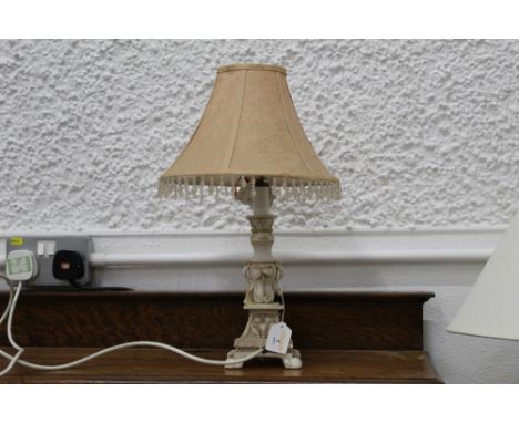 Decorative table lamp and shade