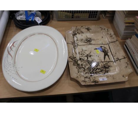 Transfer printed Victorian ashette and Spode Royal Jasmine ashette 