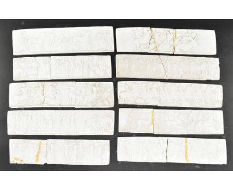 Attr. John Henning (1771-1851) - a collection of ten early 19th century Grand Tour plaster intaglios / tiles depicting the El