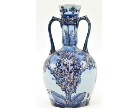 William Moorcroft (1872-1945) for MacIntyre &amp; Co - Hesperian Lilac - an early 20th century circa 1905 Florian Ware tube l