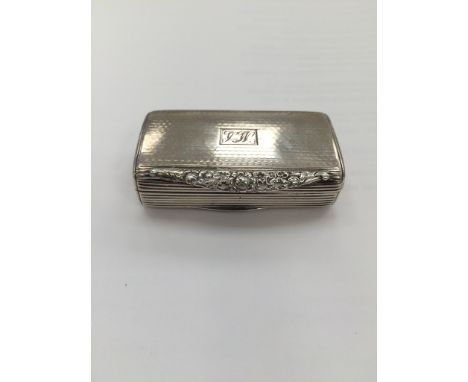 A HM silver Georgian snuff box