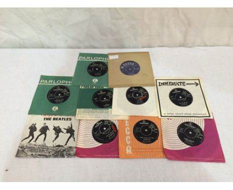 10 Beatles/Rolling Stones 45s