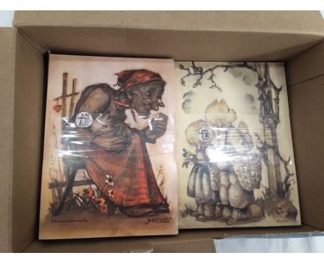 A large quantity of Hummel postcards