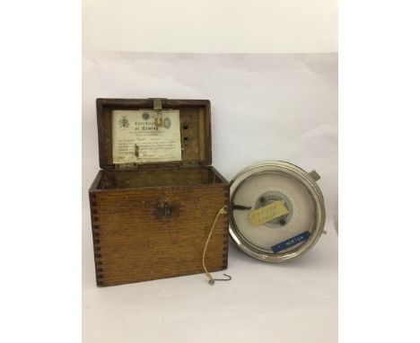 A Butlers pigeon racing clock (cased)