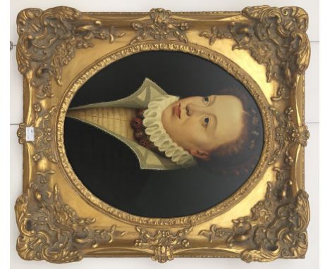 After François Clouet (c.1510-1572):Portrait of Elisabeth of Austria (1554-1592), Queen of France (1570-1574), oil on canvas,