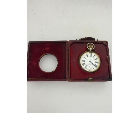 A 19th century Goliath pocketwatch in box : with light terminals