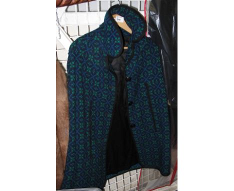 Ladies tapestry woolen cape. 