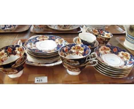 Tray of Royal Albert bone china 'Heirloom' tea set comprising teacups and saucers, milk jug, sucrier, sandwich plates and ano