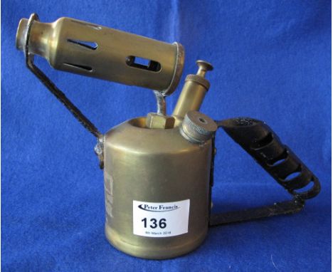 Vintage brass blow lamp.