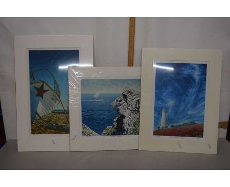 Krys, a group of three prints, A Southern Light, Marco Antonio and Lundy Steamer (3)