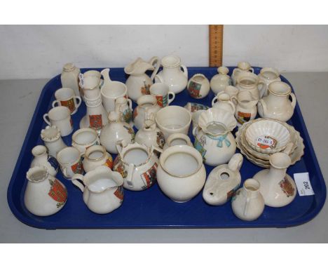 Collection of Goss and other miniature crested china wares