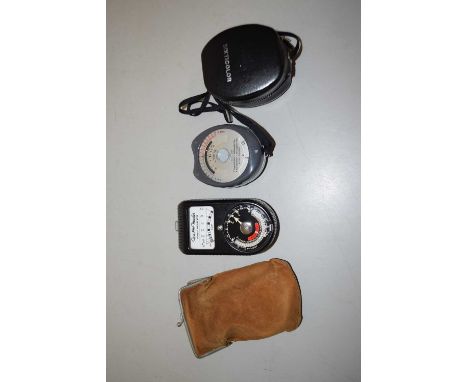 Photography Interest - Weston Master Universal Exposure Meter together with a Gossen Sixticolor light meter (2)