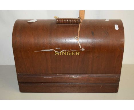 A vintage Singer sewing machine