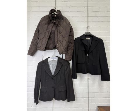 EMPORIO ARMANI: THREE ITEMS OF LADIES CLOTHING TO INCLUDE JACKETS Provenance: Property of Kathryn Samuel, Telegraph Fashion E