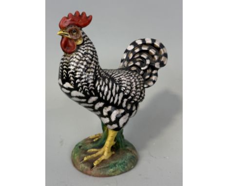 AN ITALIAN ZACCHAGNINI CERAMIC ROOSTER18cm H