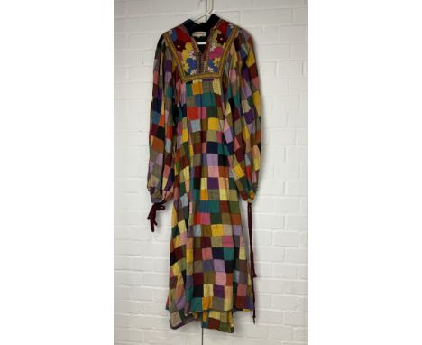RUMAK AND SAMPLE: A 1970'S VINTAGE LADIES AFGHAN STYLE DRESS140cmProvenance: Property of Kathryn Samuel, Telegraph Fashion Ed