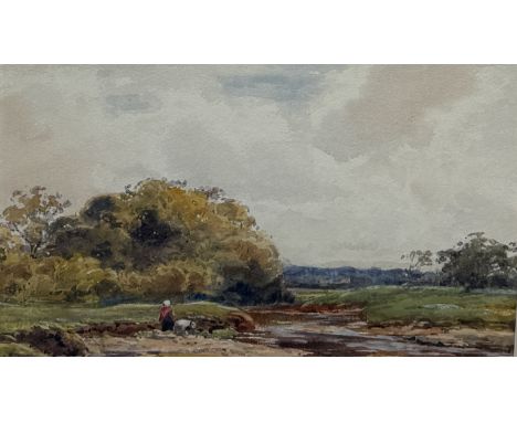CLAUDE HAYES (BRITISH 1852-1922): A WATERCOLOUR PAINTING ON PAPER 'IN THE NEW FOREST'24cm x 16cmFramed and glazed.Provenance: