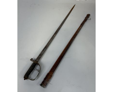 A VICTORIAN SWORD BY HENRY WILKINSON PALL MALLWith original sheath.Total length 103cm L