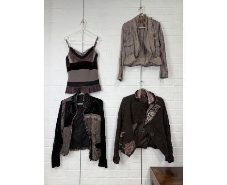 LADIES VINTAGE CLOTHING TO INCLUDE ARROGANT CAT, JULIET DUNNProvenance: Property of Kathryn Samuel, Telegraph Fashion Editor,