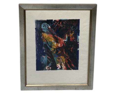 DIA AZZAWI (IRAQI B.1939): A LITHOGRAPH 1001 NIGHTS SERIES PROOF, SIGNED BY THE ARTIST65cm x 50cmSigned by the artist.Framed 