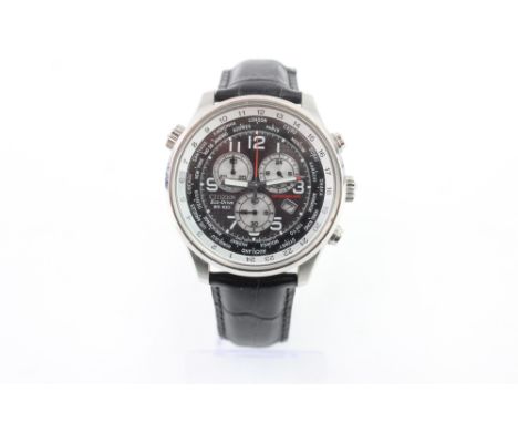  A CITIZEN ECO-DRIVE CHRONOGRAPH WORLD TIMER WATCHIn working order