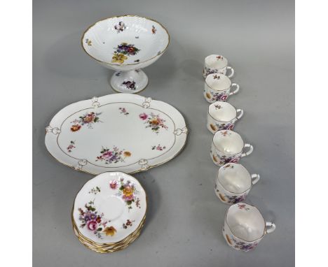 ROYAL CROWN DERBY 'DERBY POSIES' PART TEA SET ALONG WITH HAMMERSLEY LADY PATRICIA TEA SET